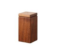 YXADGML Caja para Palillos De Dientes Dispensador de Palillos de Dientes de adsorción, Caja de Madera de Nogal Negro, contenedor, decoración del hogar