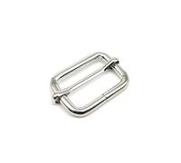 YXADGML Hebilla Mochila 10 piezas de metal engrosado bolso de cuero mochila correa de hombro cinturón rectángulo tri-glide ajuste rodillo pasador hebilla deslizante anillo O(Silver,Inner wide 38mm)