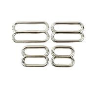 YXADGML Hebilla Mochila 5/10 Piezas De Hebillas De Metal De 20/25/32/38 Mm For Deslizadores De Correa De Bolso, Cierre De Correa, Ganchos De Anillo De Cinturón(Silver,20mm-10Pcs)
