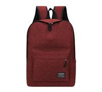 YXADGML Mochila Mochila versátil de 15 pulgadas, mochila escolar lavable de tela Oxford for estudiantes, bolsa de viaje negra, gris, azul y roja(Red)