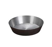 YXADGML Platos de Acero Inoxidable Platos de comida retro de acero inoxidable 304 de una sola capa, profundos, for salsa, carne, fruta y postre.(15cm)