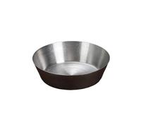 YXADGML Platos de Acero Inoxidable Platos de comida retro de acero inoxidable 304 de una sola capa, profundos, for salsa, carne, fruta y postre.(9.5cm)