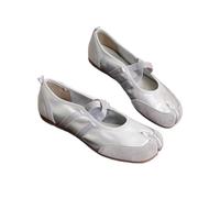 YXADGML Zapatos Planos Tabi para Mujer Zapatos Planos de Cuero for Mujer Zapatos cómodos Zapatos de Bailarina con Punta Dividida de diseño de Lujo