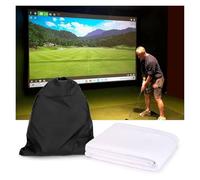 YXCMD Pantalla de Impacto para Simulador de Golf - Tela Resistente de 0.4cm con Ojetes, Ideal para Entrenamiento en Garaje/Exterior y Proyección de Películas