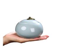 YXCQHZM Memorial Hall - Ataúd para cenizas de cerámica, hecho a mano, para el hogar o cementerio, perro, gato (azul)