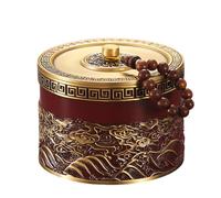 YXCQHZM Urnas pequeñas de cobre para cenizas humanas, urna funeraria para mascotas, urnas pequeñas para perros y mascotas (rojo, 8 cm)