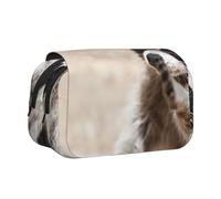 YXDVPALNE Animales Inteligentes Mapache Naturaleza Estuche para lápices portátil con Doble Concha y Cremallera