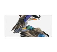 YXDVPALNE Ave marrón, Pato Salvaje, ánade Real, Acuarela, Temporada de Caza,Alfombrilla de ratón Grande para Escritorio, Alfombrilla para Teclado de Ordenador 40 x 90 cm.