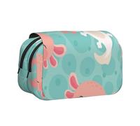 YXDVPALNE Bebé ajolote Lindo Kawaii Estuche para lápices portátil con Doble Concha y Cremallera