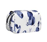 YXDVPALNE Blues Saxofón Piano Violonchelo Bajo Estuche para lápices portátil con Doble Concha y Cremallera