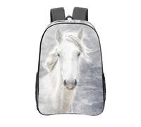 YXDVPALNE Caballo de Camarga,Mochila informal de 16 pulgadas, transparente, resistente al agua, para la escuela