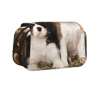 YXDVPALNE Cachorros pequeños de Cavalier King Charles Spaniel Estuche para lápices portátil con Doble Concha y Cremallera