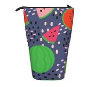 YXDVPALNE Diseño de sandía con Fruta de Verano,Estuche telescópico para lápices, Soporte para lápices con Cremallera.