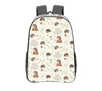 YXDVPALNE Erizo de pradera,Mochila informal de 16 pulgadas, transparente, resistente al agua, para la escuela