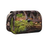 YXDVPALNE Familia de Cachorros de Labrador, Cachorros pequeños Marrones Estuche para lápices portátil con Doble Concha y Cremallera