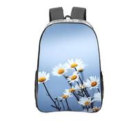 YXDVPALNE Flor blanca de la naturaleza,Mochila informal de 16 pulgadas, transparente, resistente al agua, para la escuela