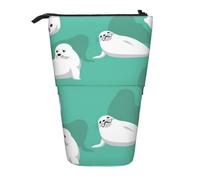 YXDVPALNE Foca Linda,Estuche telescópico para lápices, Soporte para lápices con Cremallera.