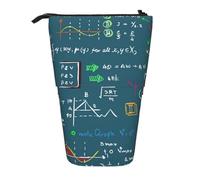 YXDVPALNE Fórmula matemática Impresa,Estuche telescópico para lápices, Soporte para lápices con Cremallera.