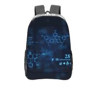 YXDVPALNE Fórmulas de química, física y matemática que brillan intensamente,Mochila informal de 16 pulgadas, transparente, resistente al agua, para la escuela