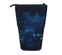 YXDVPALNE Fórmulas de química, física y matemáticas Brillantes,Estuche telescópico para lápices, Soporte para lápices con Cremallera.