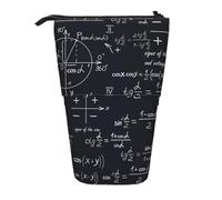 YXDVPALNE Fórmulas matemáticas sin Fisuras con Formas geométricas,Estuche telescópico para lápices, Soporte para lápices con Cremallera.