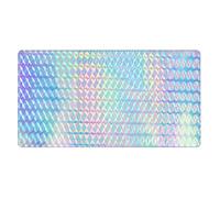 YXDVPALNE Holograma de Colores del Arco Iris Colorido holográfico,Alfombrilla de ratón Grande para Escritorio, Teclado de Ordenador, Base de Goma Antideslizante, 40 x 70 cm
