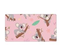 YXDVPALNE Koala, un Lindo Animal Salvaje Australiano,Alfombrilla de ratón Grande para Escritorio, Teclado de Ordenador, Base de Goma Antideslizante, 40 x 70 cm