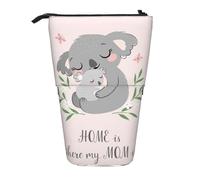 YXDVPALNE Linda mamá Koala y bebé,Estuche telescópico para lápices, Soporte para lápices con Cremallera.