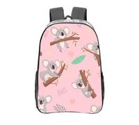 YXDVPALNE Lindo animal salvaje australiano, el koala,Mochila informal de 16 pulgadas, transparente, resistente al agua, para la escuela