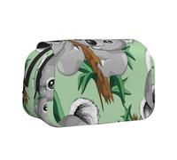 YXDVPALNE Lindo Koala Estuche para lápices portátil con Doble Concha y Cremallera