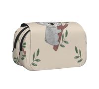 YXDVPALNE Lindo patrón de Osos Koala de Dibujos Animados Estuche para lápices portátil con Doble Concha y Cremallera