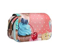 YXDVPALNE Magdalena en Taza de té Estuche para lápices portátil con Doble Concha y Cremallera