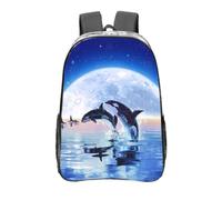 YXDVPALNE Manada de orcas,Mochila informal de 16 pulgadas, transparente, resistente al agua, para la escuela