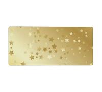 YXDVPALNE Muchas Estrellas Doradas sin Costuras,Alfombrilla de ratón Grande para Escritorio, Alfombrilla para Teclado de Ordenador 40 x 90 cm.