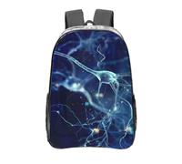 YXDVPALNE Neurología de neuronas y células cerebrales en 3D,Mochila informal de 16 pulgadas, transparente, resistente al agua, para la escuela