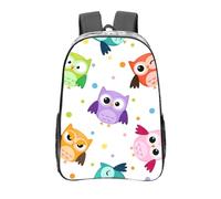 YXDVPALNE Patrón de estampado de búho lindo,Mochila informal de 16 pulgadas, transparente, resistente al agua, para la escuela