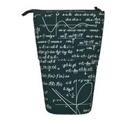 YXDVPALNE Patrón de fórmulas matemáticas escritas a Mano,Estuche telescópico para lápices, Soporte para lápices con Cremallera.