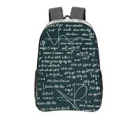 YXDVPALNE Patrón de fórmulas matemáticas escritas a mano,Mochila informal de 16 pulgadas, transparente, resistente al agua, para la escuela