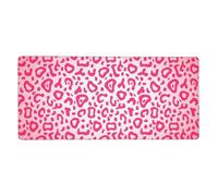 YXDVPALNE Patrón de Piel de Leopardo Rosa Brillante,Alfombrilla de ratón Grande para Escritorio, Alfombrilla para Teclado de Ordenador 40 x 90 cm.