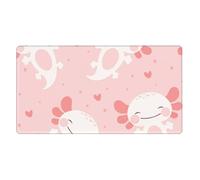 YXDVPALNE Patrón del pez ajolote,Alfombrilla de ratón Grande para Escritorio, Teclado de Ordenador, Base de Goma Antideslizante, 40 x 70 cm