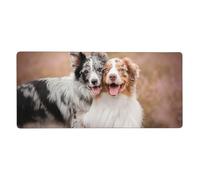 YXDVPALNE Perros pastores australianos, Pareja de Perros australianos,Alfombrilla de ratón Grande para Escritorio, Alfombrilla para Teclado de Ordenador 40 x 90 cm.