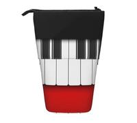 YXDVPALNE Piano Dibujado a Mano,Estuche telescópico para lápices, Soporte para lápices con Cremallera.