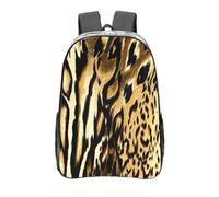 YXDVPALNE Piel de leopardo, león y tigre atigrado,Mochila informal de 16 pulgadas, transparente, resistente al agua, para la escuela