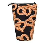 YXDVPALNE Pretzel Fresco,Estuche telescópico para lápices, Soporte para lápices con Cremallera.