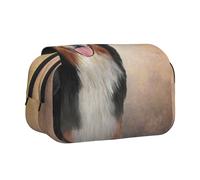 YXDVPALNE Retrato Divertido de la Raza de Perro Boyero de Berna Estuche para lápices portátil con Doble Concha y Cremallera