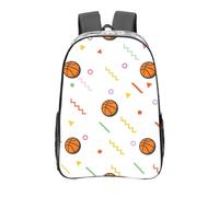 YXDVPALNE Silueta de baloncesto,Mochila informal de 16 pulgadas, transparente, resistente al agua, para la escuela
