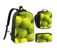 YXDVPALNE Tenis robusto,Mochila para estudiantes, bolsa de almuerzo y estuche de lápices (3 piezas)