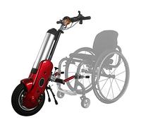 YXFAZPP Accesorio para Silla de Ruedas para Bicicleta de Mano eléctrica, Tractor para Silla de Ruedas de 12 Pulgadas, Motor de 36 V, 400 W, batería de 15 AH, Kit de conversión de Silla (Red Sides)