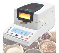 YXFAZPP Analizador de Humedad halógeno, medidor de Humedad halógeno, Capacidad máxima de medición 110 g, legibilidad de 0,01 g, con Pantalla LCD, para Agricultura, Alimentos