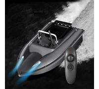 YXFAZPP Barco de Cebo de Pesca con Control Remoto, buscador de Peces, 1,5 kg, Entrega de alimentación, Carga de 500m, Barco de Cebo de Pesca con Control Remoto, Barco RC (5200mah*2)